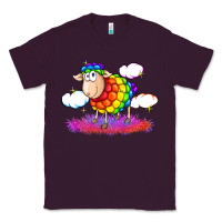 Plum rainbow sheep pride Classic Tee - FaDigitalArtStudio