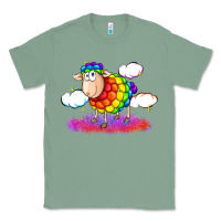 Sage rainbow sheep pride Classic Tee - FaDigitalArtStudio