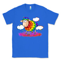 True Royal rainbow sheep pride Classic Tee - FaDigitalArtStudio