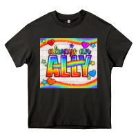 Asphalt Always An Ally Pride LGBTQ+ Tumbler Heavy Core Tee - BundleAndBundleShop