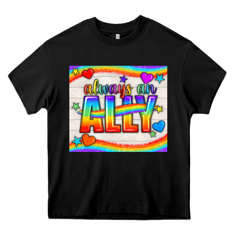 Always An Ally Pride Lgbtq+ Tumbler Heavy Core Tee by BundleAndBundleShop | Teevron