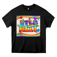 Black Always An Ally Pride LGBTQ+ Tumbler Heavy Core Tee - BundleAndBundleShop