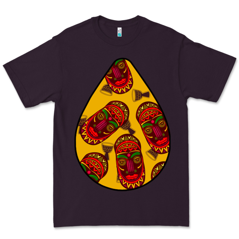 African Masks Teardrop  5 Premium Tee by BundleAndBundleShop | Teevron