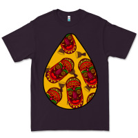 Plum african masks teardrop  5 Premium Tee - BundleAndBundleShop