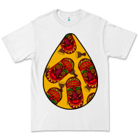 White african masks teardrop  5 Premium Tee - BundleAndBundleShop