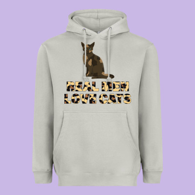 Real Men Love Cats Heavyweight Hoodie Designed By Bettercallsaul