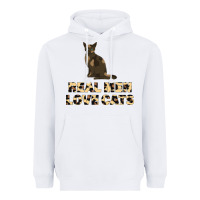 White Real Men Love Cats Heavyweight Hoodie - Bettercallsaul