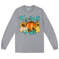 Heather Grey it's fall y'all Long Sleeve Tee - Artiststas