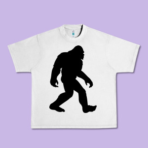 Bigfoot In Black Design Urban Heavy Tee Designed By Artisfamous