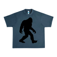 Midnight Navy bigfoot in black design Urban Heavy Tee - artisFamous
