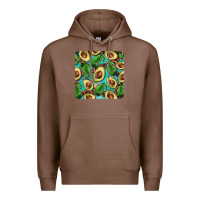 Chestnut avacado with turquoise and leopard background mug coaster Premium Hoodie - BarkalooDesign
