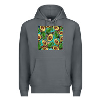 Rock avacado with turquoise and leopard background mug coaster Premium Hoodie - BarkalooDesign