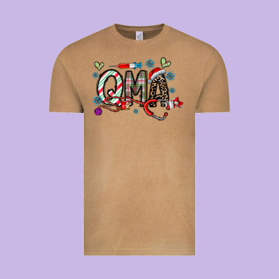 Christmas Nurse Qma Vintage Tee Designed By Cowhidedigitalart
