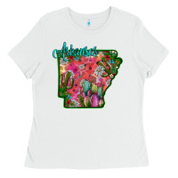 White arkansas Ladies Tee - SublimationCraftShop