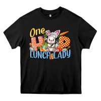 Black one hip lunch lady easter day Heavy Core Tee - FaDigitalArtStudio
