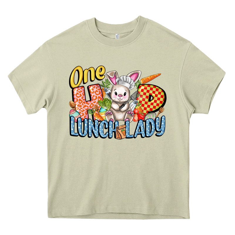 One Hip Lunch Lady Easter Day Heavy Core Tee by FaDigitalArtStudio | Teevron