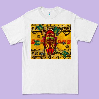 African Mask Tumbler Premium Tee Designed By Bundleandbundleshop