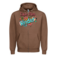 Chestnut little miss kindergarten Zipper Hoodie - RanaPortraitStore