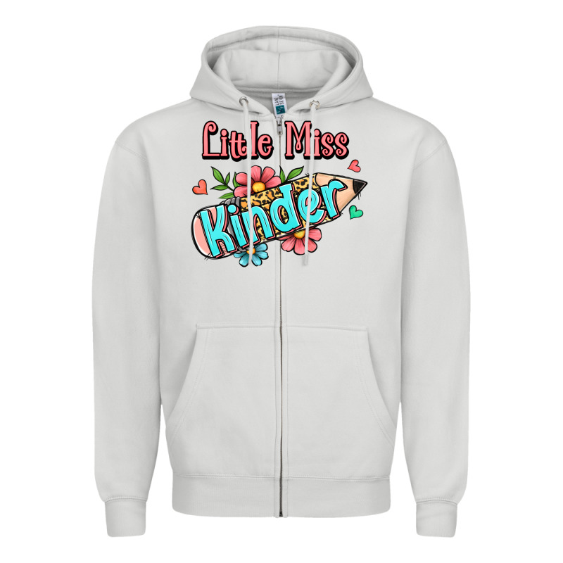 Little Miss Kindergarten Zipper Hoodie by RanaPortraitStore | Teevron
