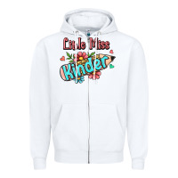 White little miss kindergarten Zipper Hoodie - RanaPortraitStore