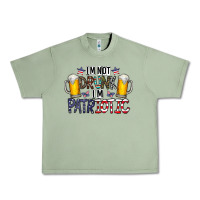 Oil Green I'm Not Drunk I'm Patriotic Urban Heavy Tee - CowhideDigitalArt
