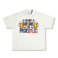Pistachio I'm Not Drunk I'm Patriotic Urban Heavy Tee - CowhideDigitalArt
