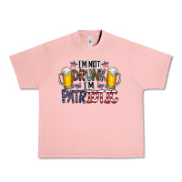 Salmon I'm Not Drunk I'm Patriotic Urban Heavy Tee - CowhideDigitalArt