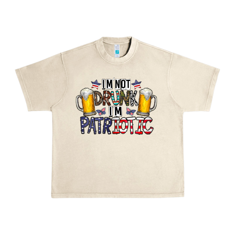 I'm Not Drunk I'm Patriotic Urban Heavy Tee by CowhideDigitalArt | Teevron