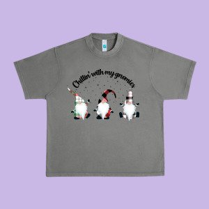 Chillin' With My Gnomies For Light Urban Heavy Tee Designed By Artisfamous