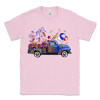 Bubblegum Pink Western Truck Fourth Of July Classic Tee - FaDigitalArtStudio