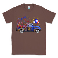 Chestnut Western Truck Fourth Of July Classic Tee - FaDigitalArtStudio