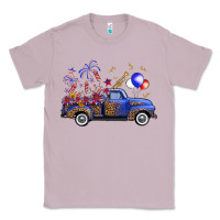 Lilac Western Truck Fourth Of July Classic Tee - FaDigitalArtStudio