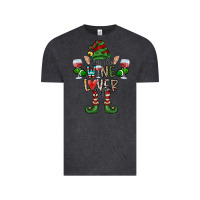 Vintage Black I'm The wine Lover Elf Vintage Tee - CowhideDigitalArt