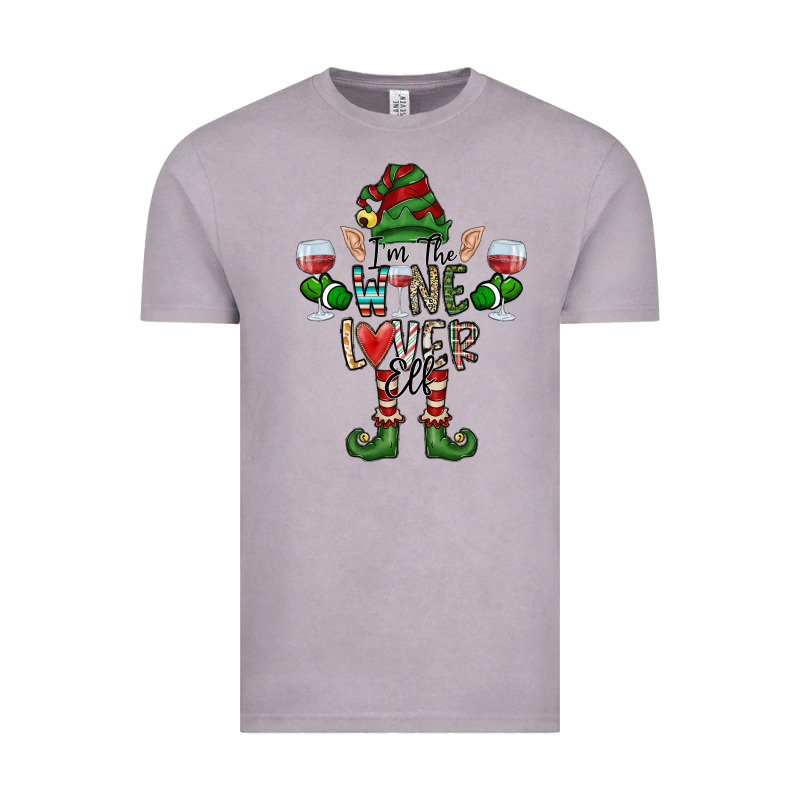 I'm The Wine Lover Elf Vintage Tee by CowhideDigitalArt | Teevron