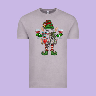 I'm The Wine Lover Elf Vintage Tee Designed By Cowhidedigitalart