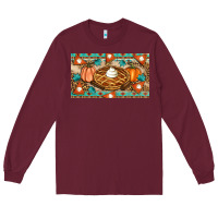 Burgundy pumpkin pie Long Sleeve Tee - Artiststas