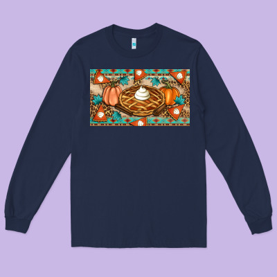 Pumpkin Pie Long Sleeve Tee Designed By Artiststas