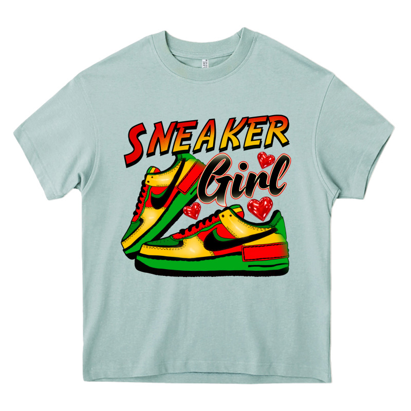 Sneaker Girl Heavy Core Tee by FaDigitalArtStudio | Teevron