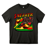 Asphalt sneaker girl Heavy Core Tee - FaDigitalArtStudio