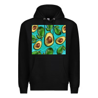Black avacadoblue tumbler Premium Hoodie - BarkalooDesign
