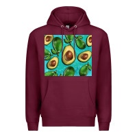Burgundy avacadoblue tumbler Premium Hoodie - BarkalooDesign
