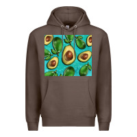 Coffee avacadoblue tumbler Premium Hoodie - BarkalooDesign