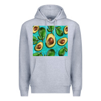 Heather Grey avacadoblue tumbler Premium Hoodie - BarkalooDesign