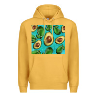 Mustard avacadoblue tumbler Premium Hoodie - BarkalooDesign