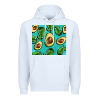 White avacadoblue tumbler Premium Hoodie - BarkalooDesign
