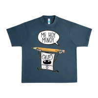 Midnight Navy sponge bob Urban Heavy Tee - artisFamous