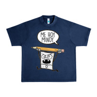 Navy sponge bob Urban Heavy Tee - artisFamous