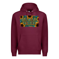 Burgundy Sunflower Serappe Turquoise Gemstone Mama Tried Premium Hoodie - Jasminsmagicworld