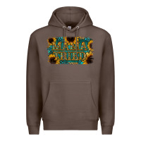 Coffee Sunflower Serappe Turquoise Gemstone Mama Tried Premium Hoodie - Jasminsmagicworld