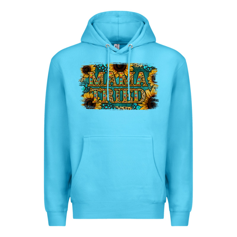Sunflower Serappe Turquoise Gemstone Mama Tried Premium Hoodie by Jasminsmagicworld | Teevron
